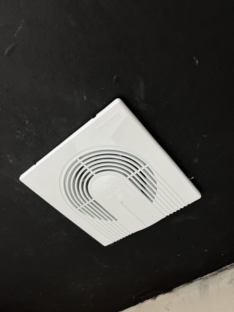 설치 완료된 환풍기