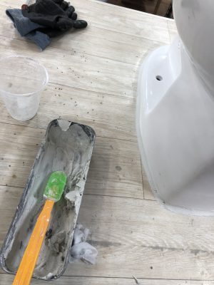 백시멘트 바르기